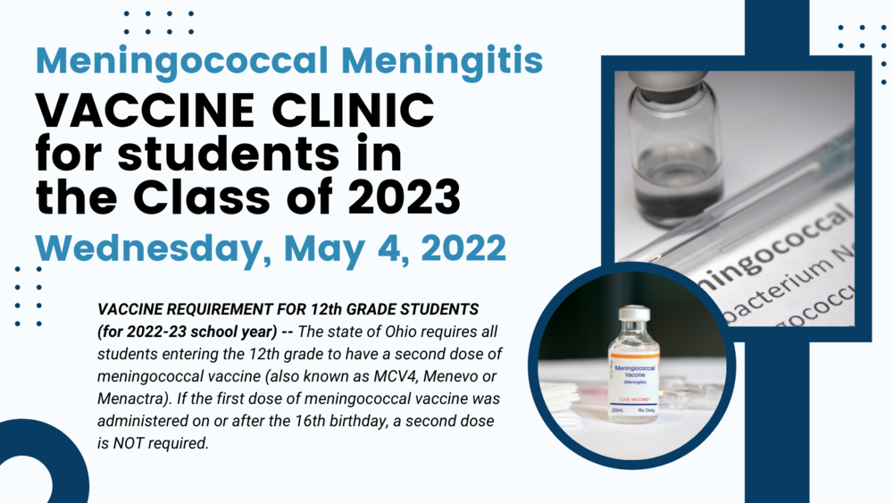 Meningococcal Meningitis Clinic - May 4, 2022